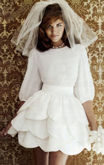 60s style wedding dress